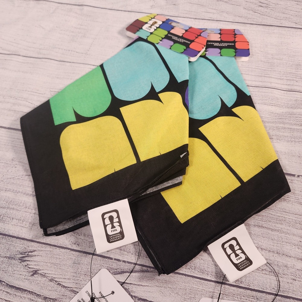 FIFA World Cup 2026 Official Licensed Bandana Scarf Black Multi Color BANF26MC01 - Picture 4 of 4
